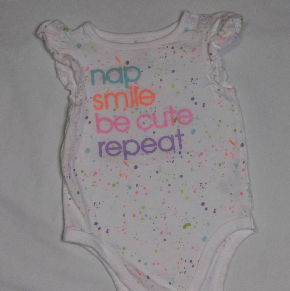 babygirl colorful pokadot shirt